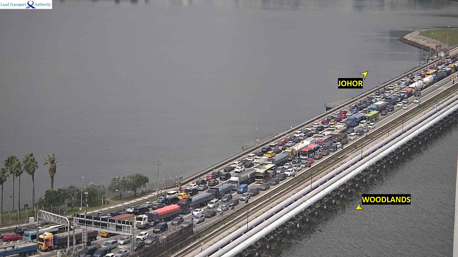 Live Traffic Image of Woodlands Causeway (Towards Johor)