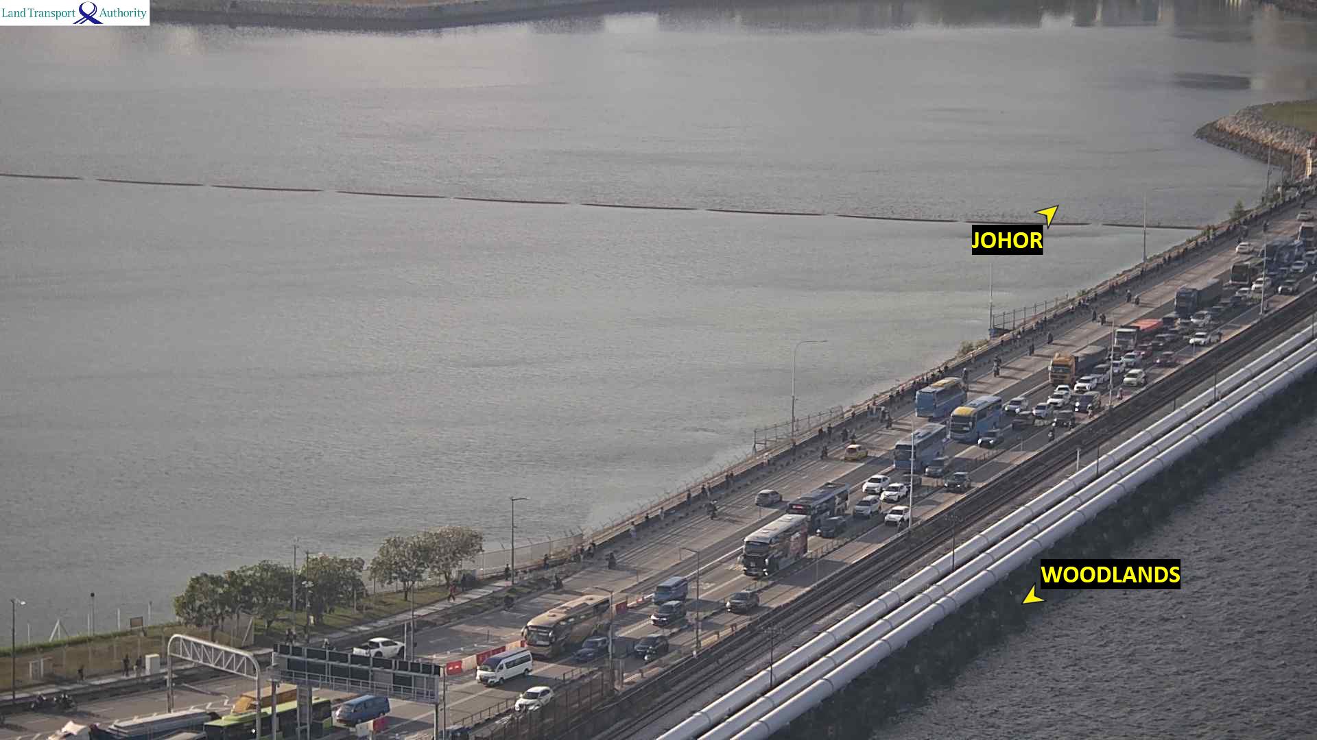 Live Traffic Image of Woodlands Causeway (Towards Johor)