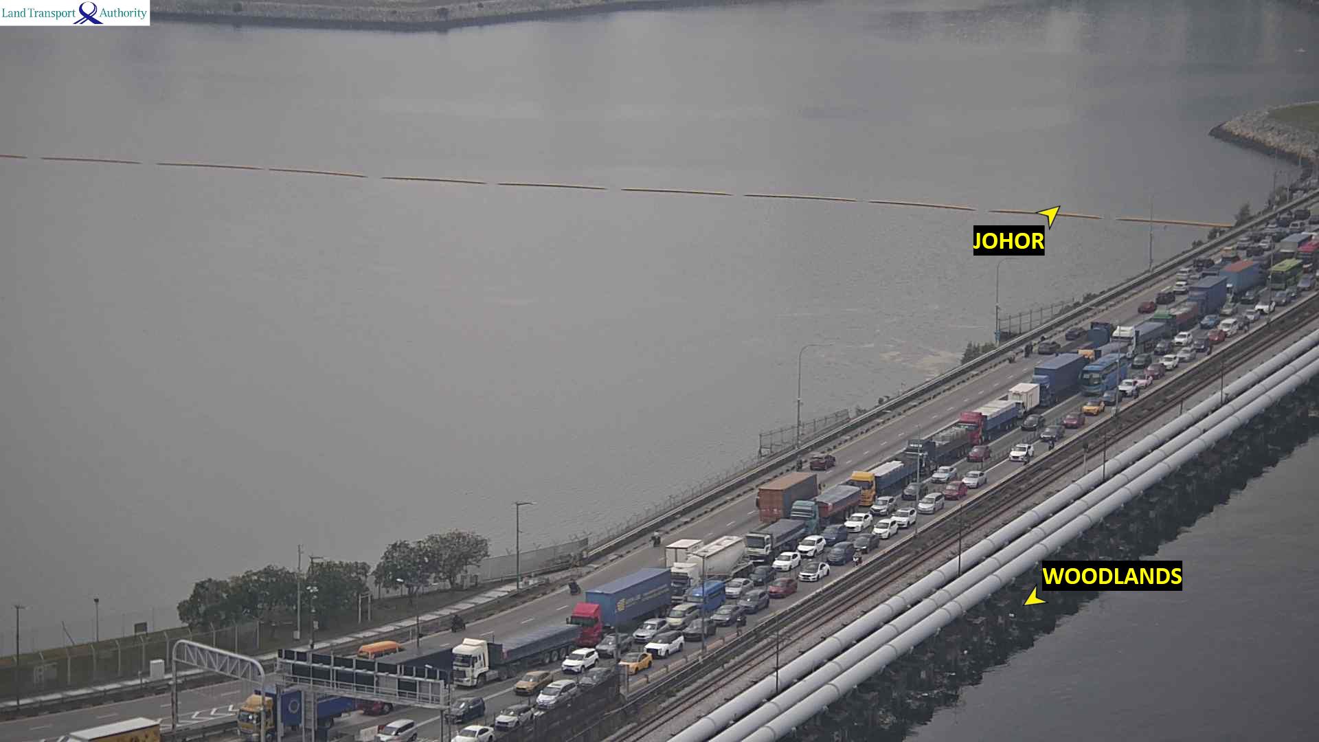 Live Traffic Image of Woodlands Causeway (Towards Johor)