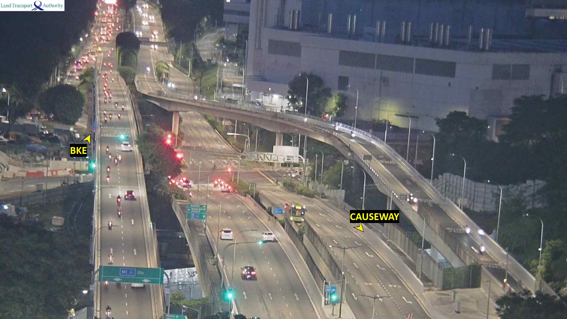Live Traffic Image of Woodlands Checkpoint