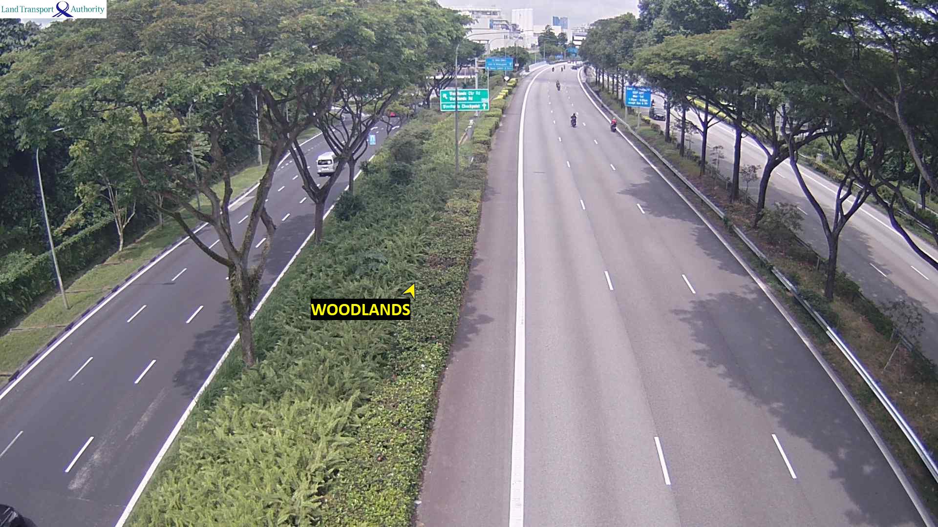 Live Traffic Image of BKE (Woodlands Checkpoint) - Woodlands Flyover