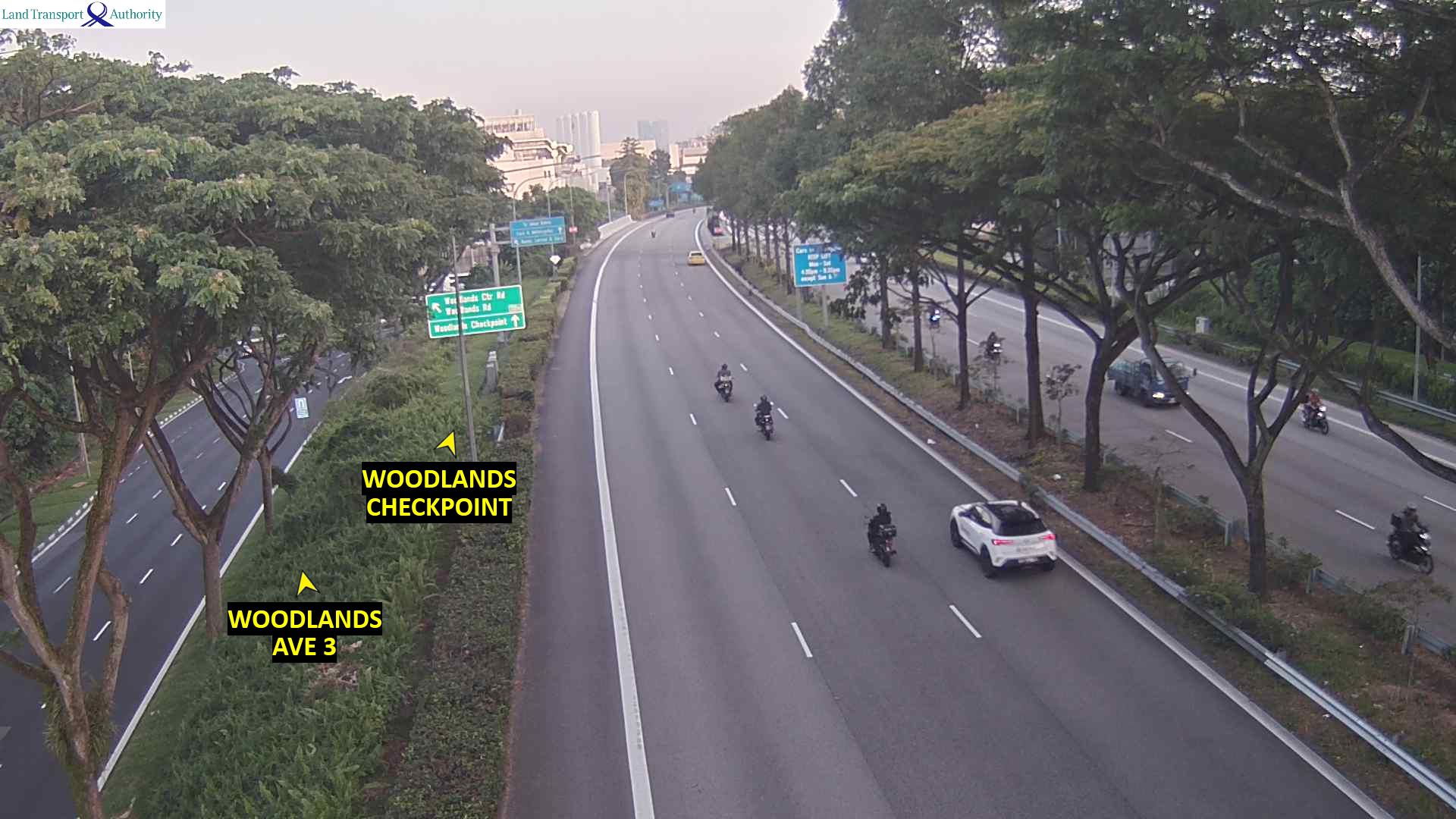 Live Traffic Image of BKE (Woodlands Checkpoint) - Woodlands Flyover