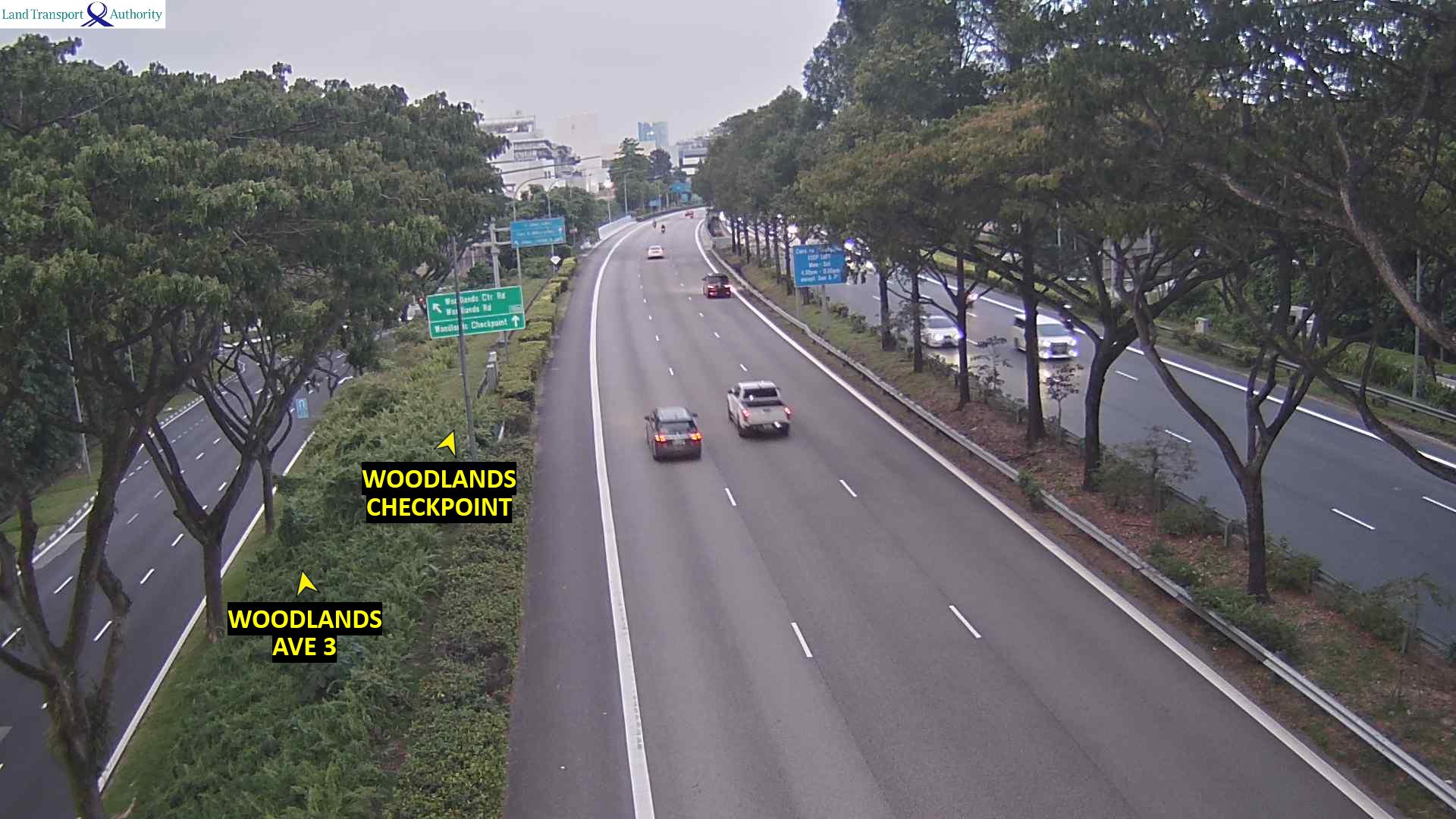 Live Traffic Image of BKE (Woodlands Checkpoint) - Woodlands Flyover