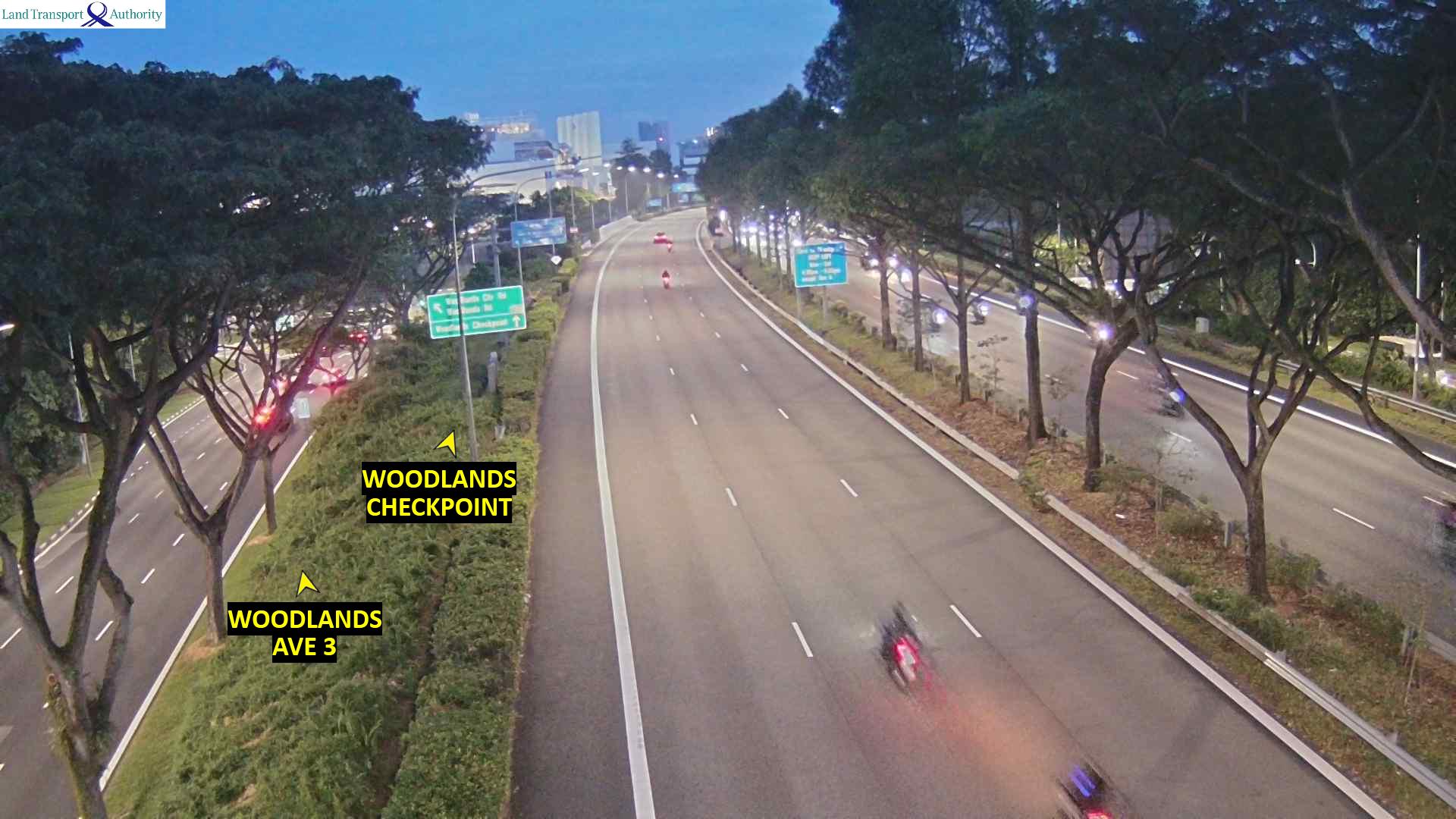 Live Traffic Image of BKE (Woodlands Checkpoint) - Woodlands Flyover