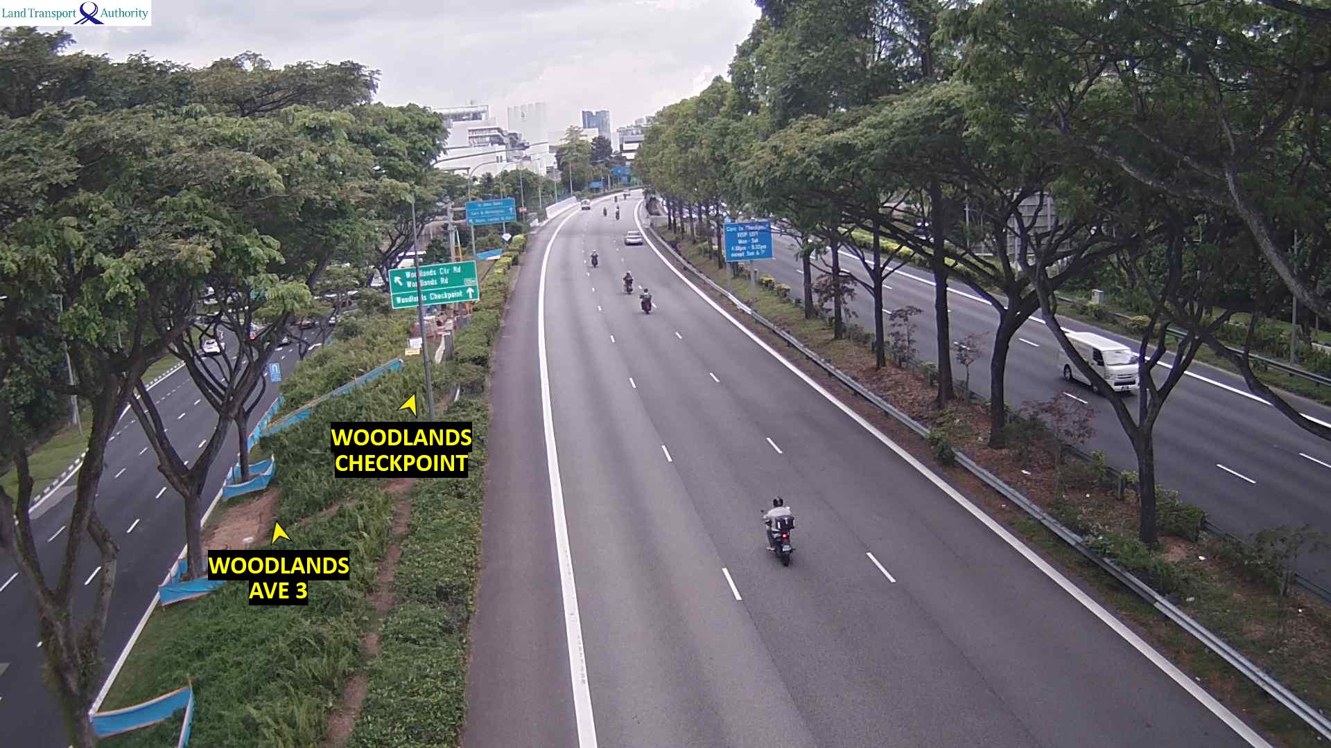 Live Traffic Image of BKE (Woodlands Checkpoint) - Woodlands Flyover