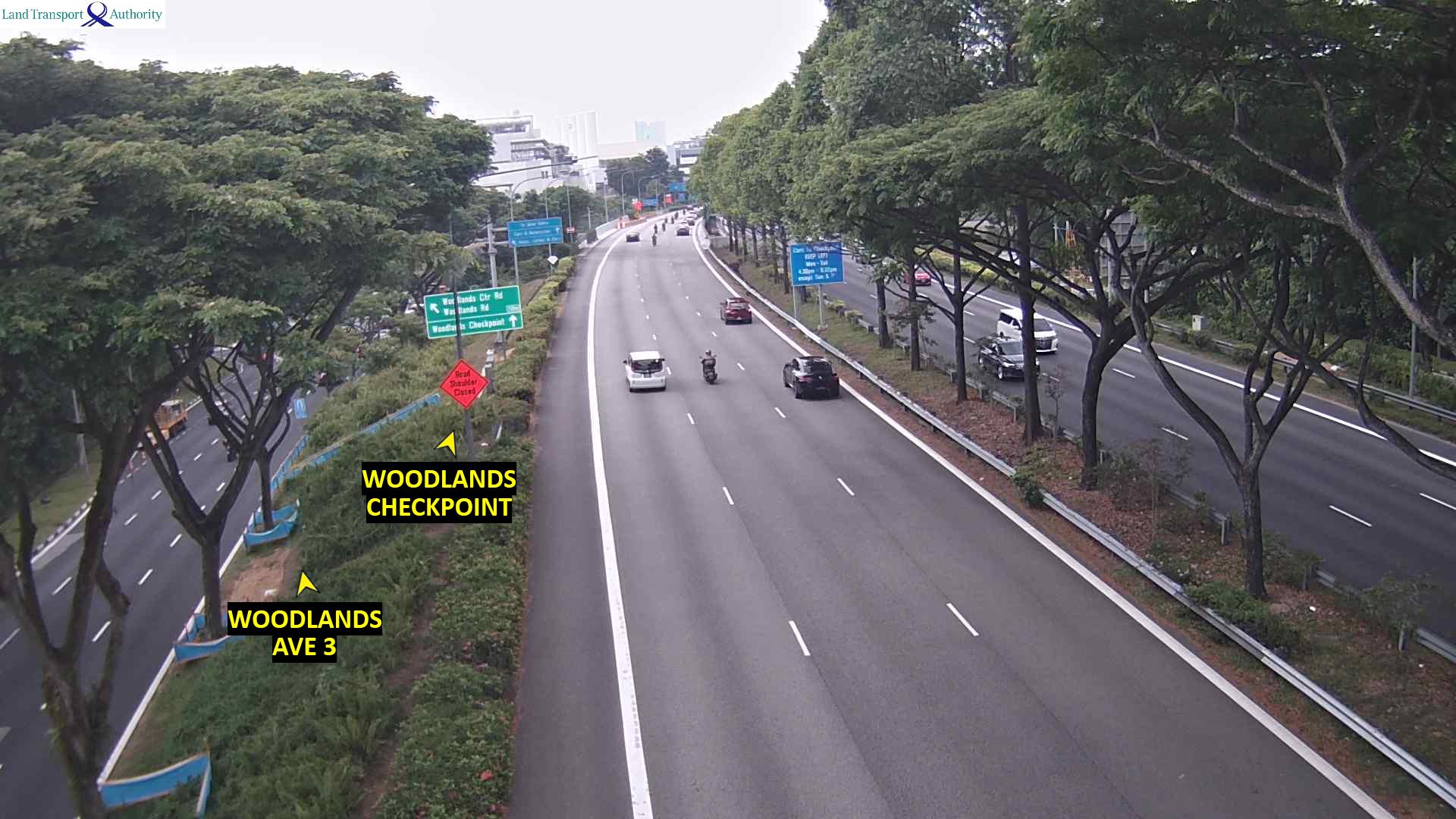 Live Traffic Image of BKE (Woodlands Checkpoint) - Woodlands Flyover