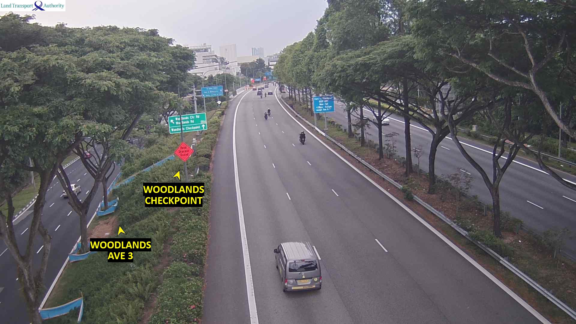 Live Traffic Image of BKE (Woodlands Checkpoint) - Woodlands Flyover