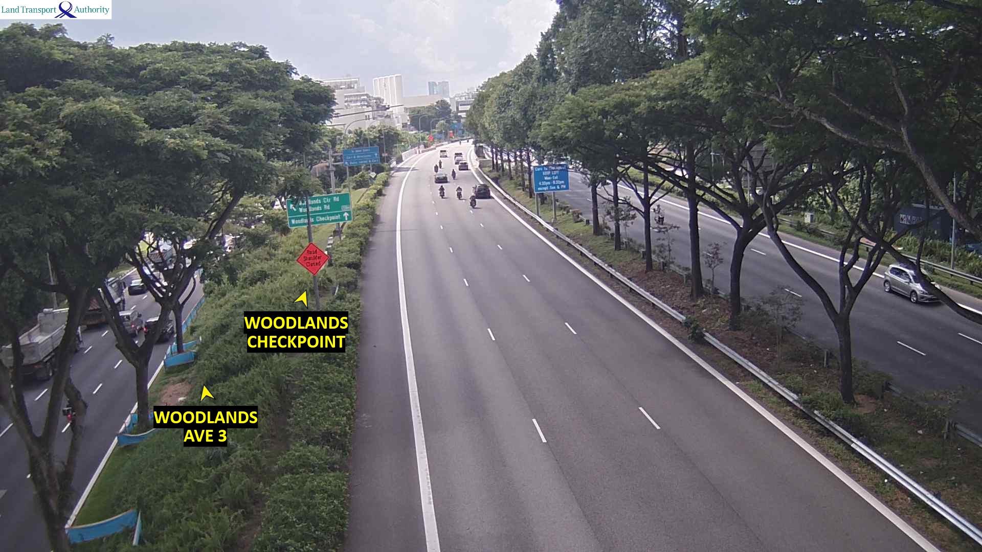 Live Traffic Image of BKE (Woodlands Checkpoint) - Woodlands Flyover