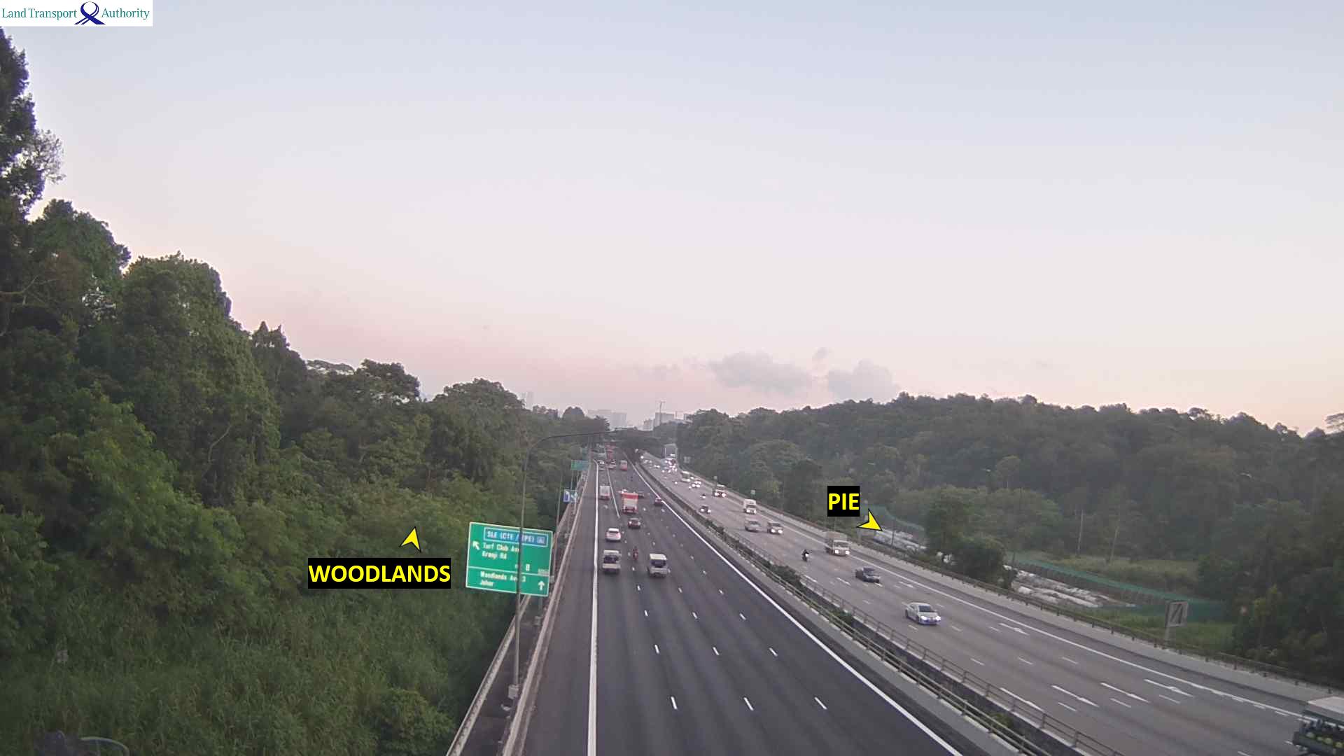 Live Traffic Image of Entrance from Mandai Rd (Towards Checkpoint)