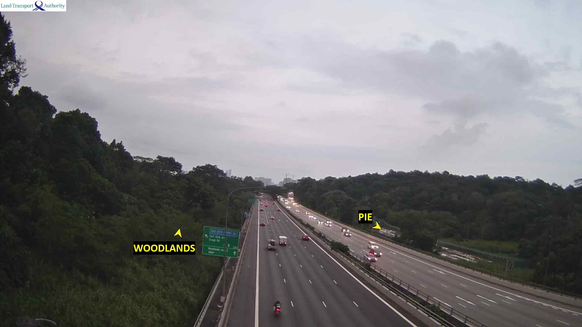 Live Traffic Image of Entrance from Mandai Rd (Towards Checkpoint)