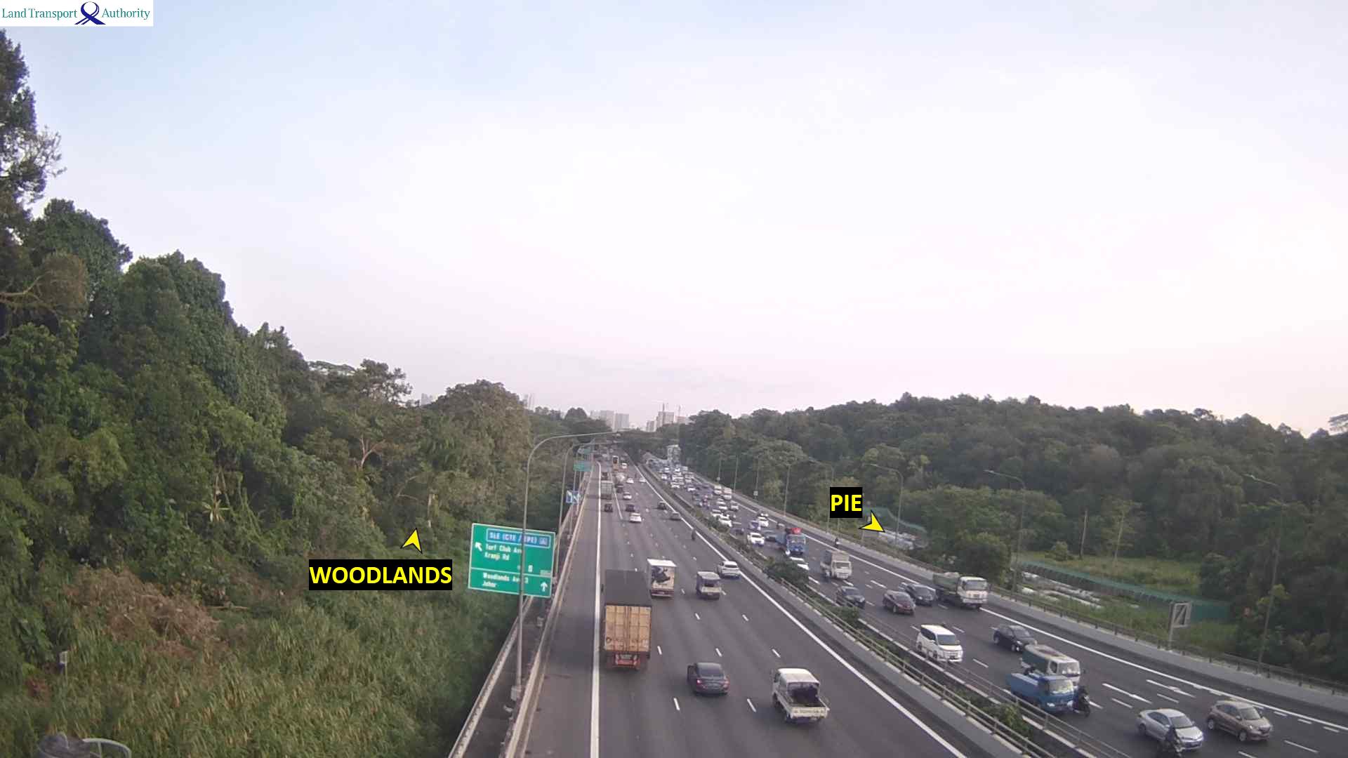Live Traffic Image of Entrance from Mandai Rd (Towards Checkpoint)