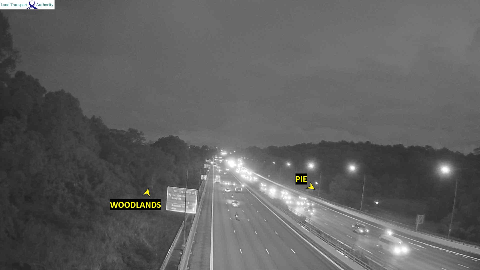 Live Traffic Image of Entrance from Mandai Rd (Towards Checkpoint)