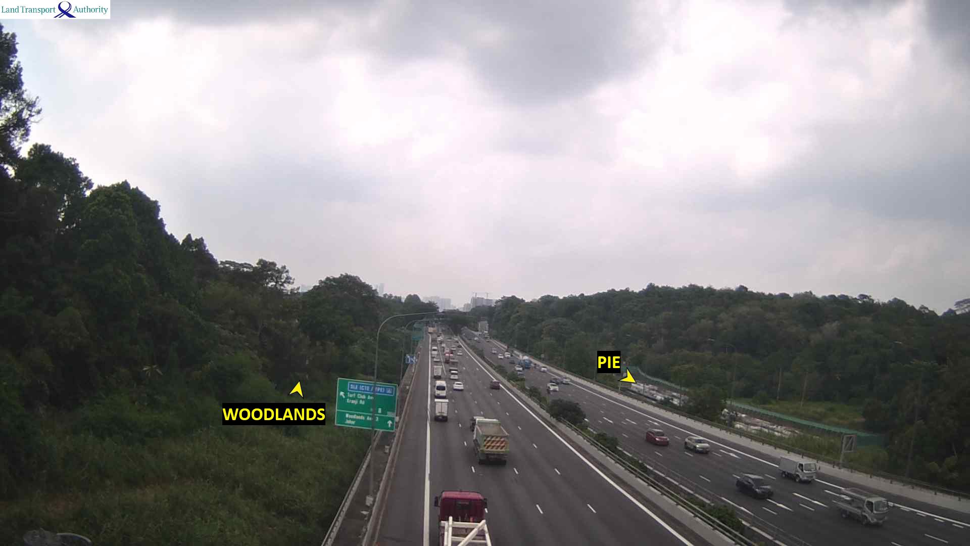 Live Traffic Image of Entrance from Mandai Rd (Towards Checkpoint)