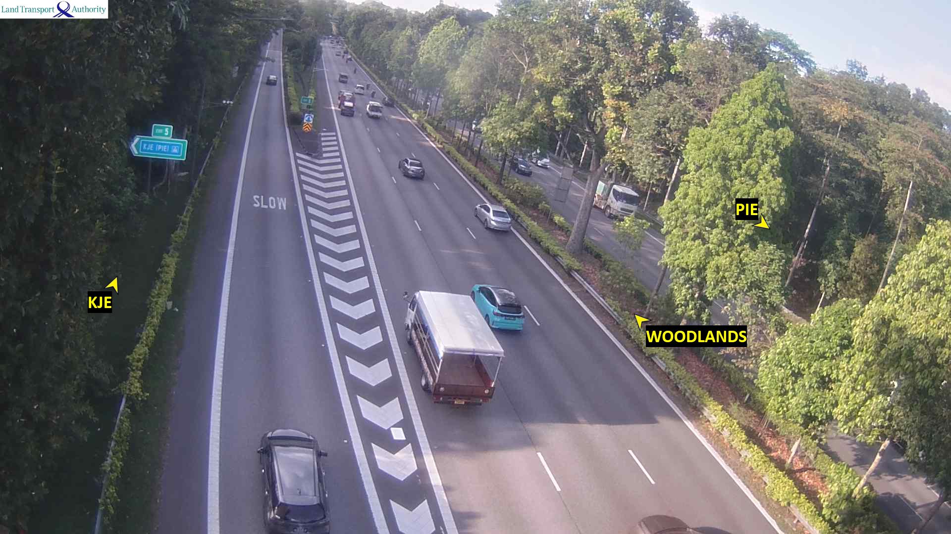 Live Traffic Image of Exit 5 to KJE (Towards Checkpoint)