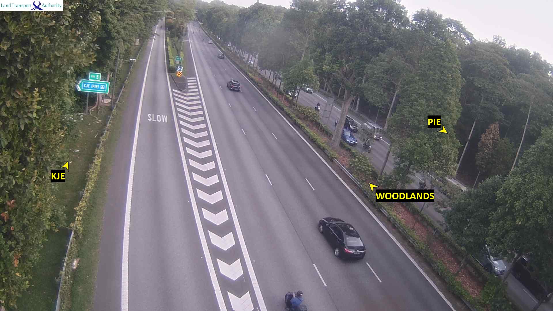 Live Traffic Image of Exit 5 to KJE (Towards Checkpoint)