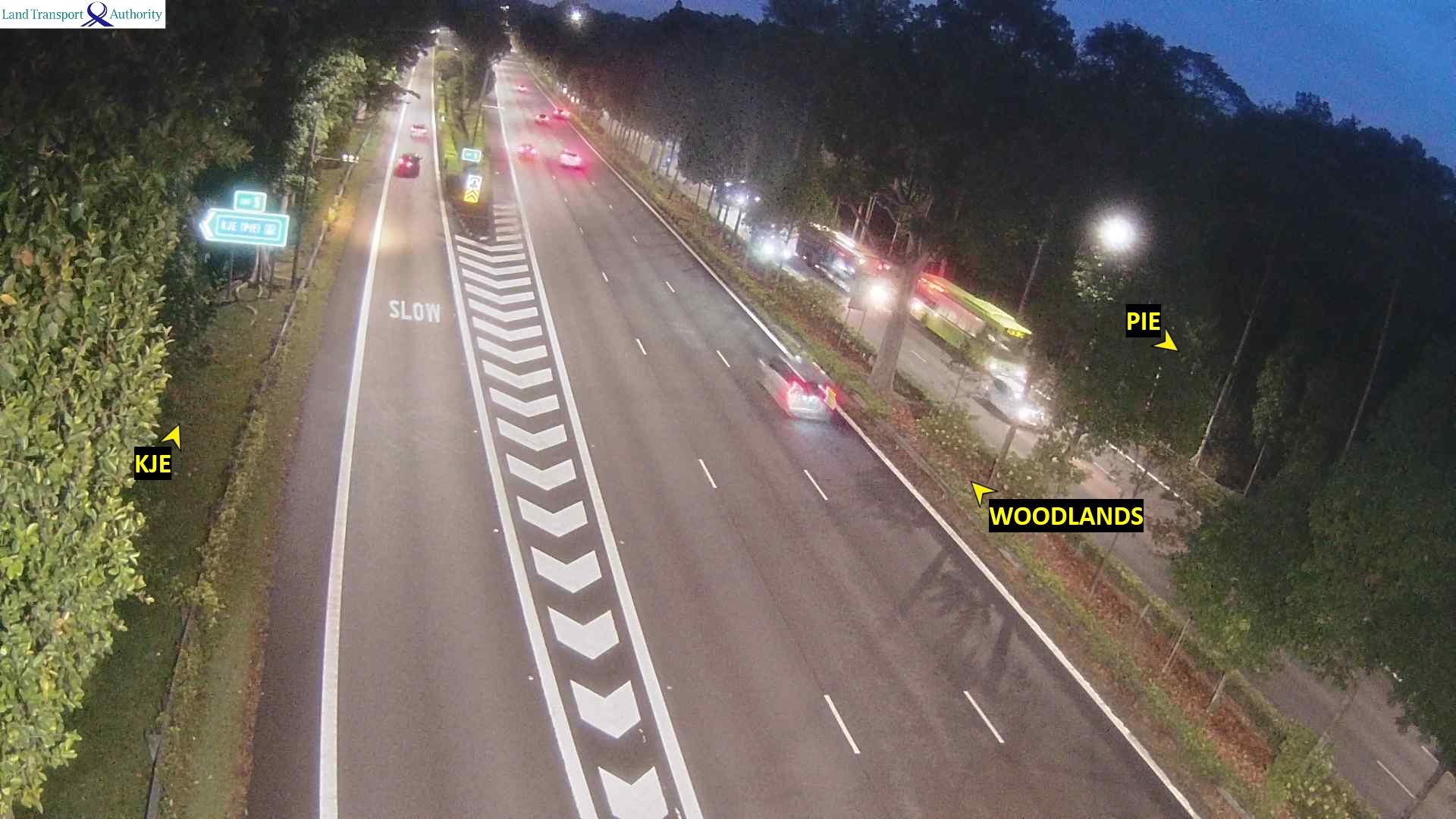 Live Traffic Image of Exit 5 to KJE (Towards Checkpoint)