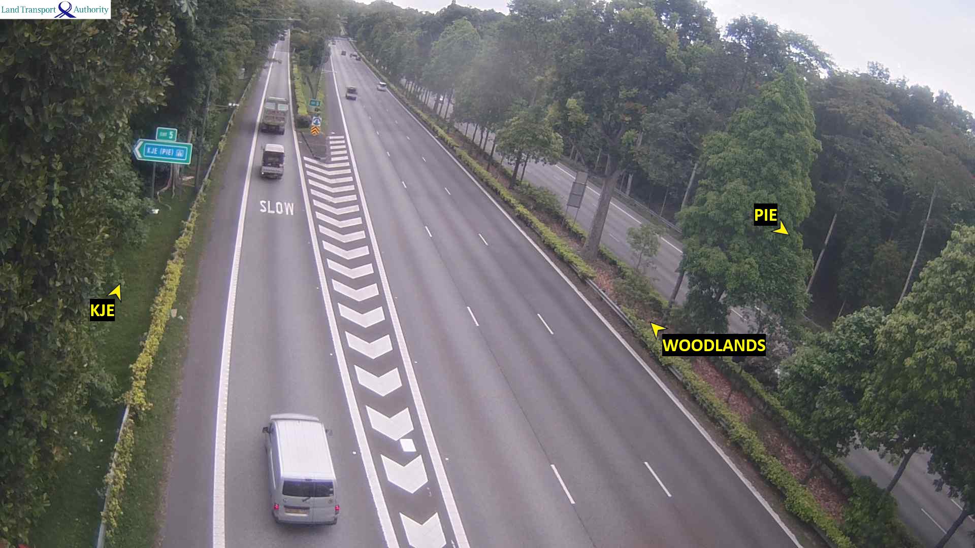 Live Traffic Image of Exit 5 to KJE (Towards Checkpoint)