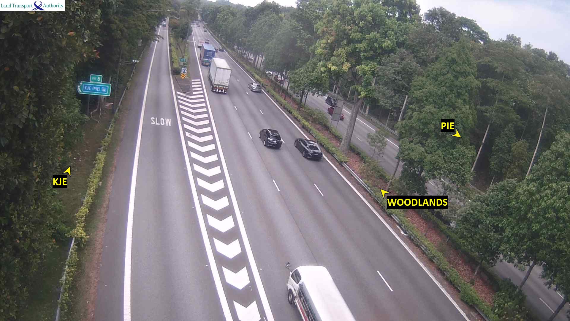 Live Traffic Image of Exit 5 to KJE (Towards Checkpoint)