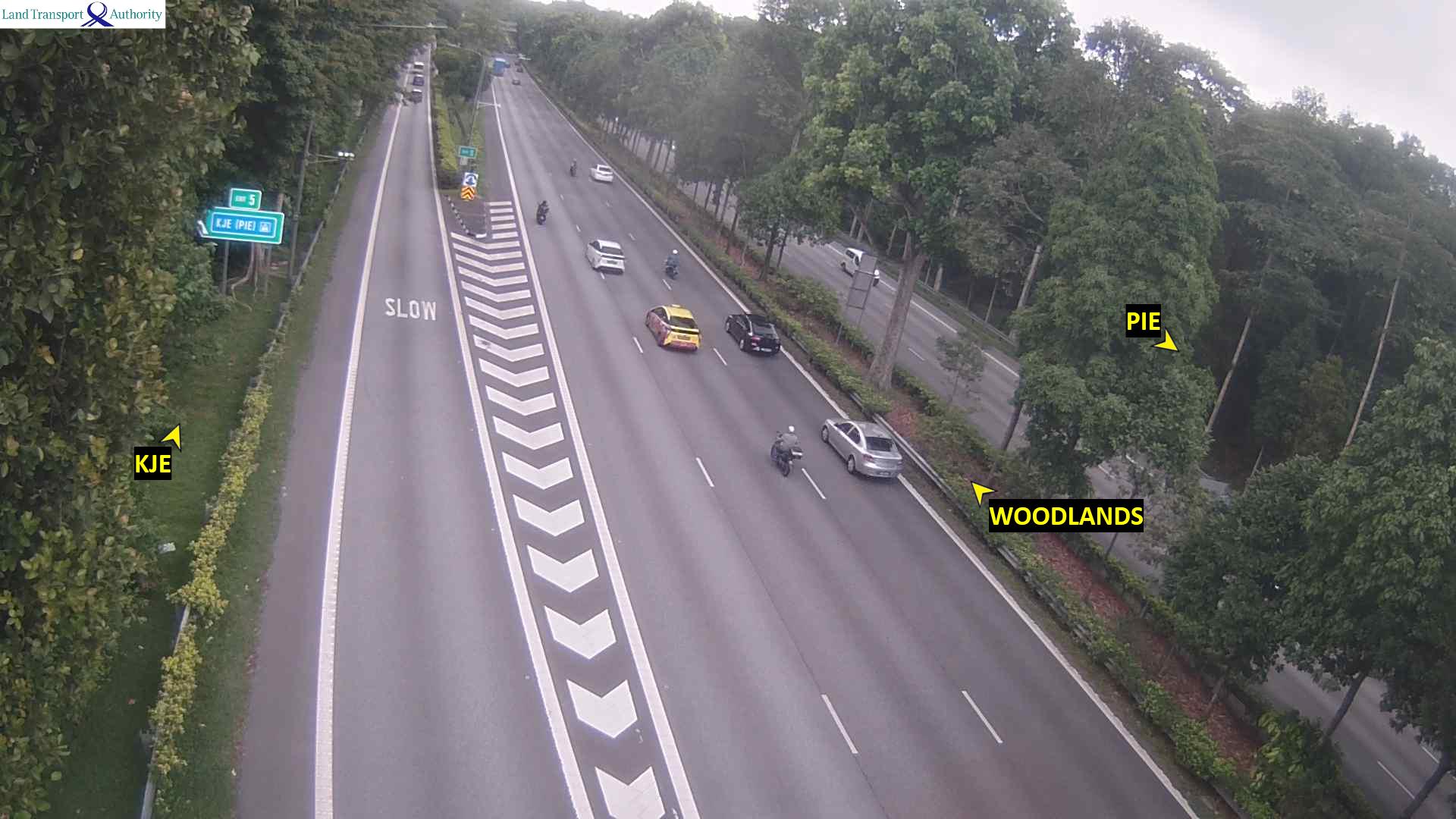 Live Traffic Image of Exit 5 to KJE (Towards Checkpoint)