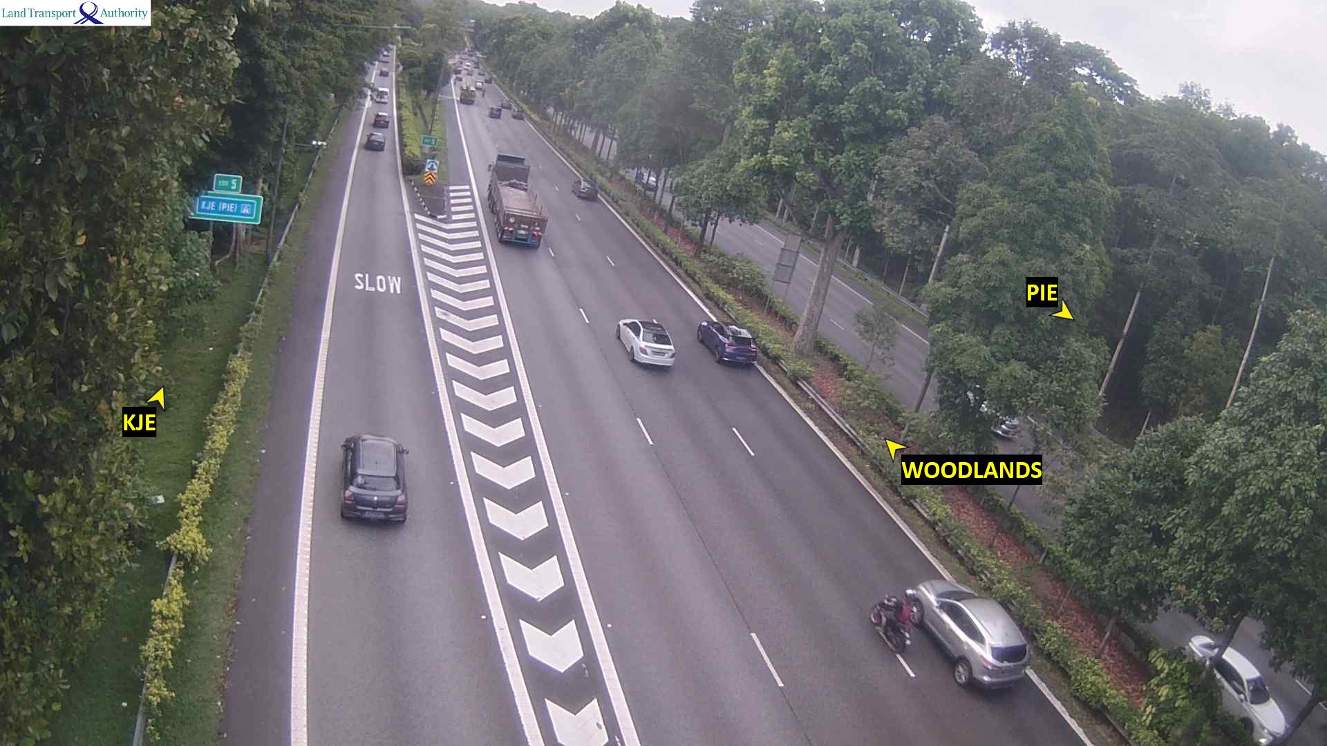 Live Traffic Image of Exit 5 to KJE (Towards Checkpoint)