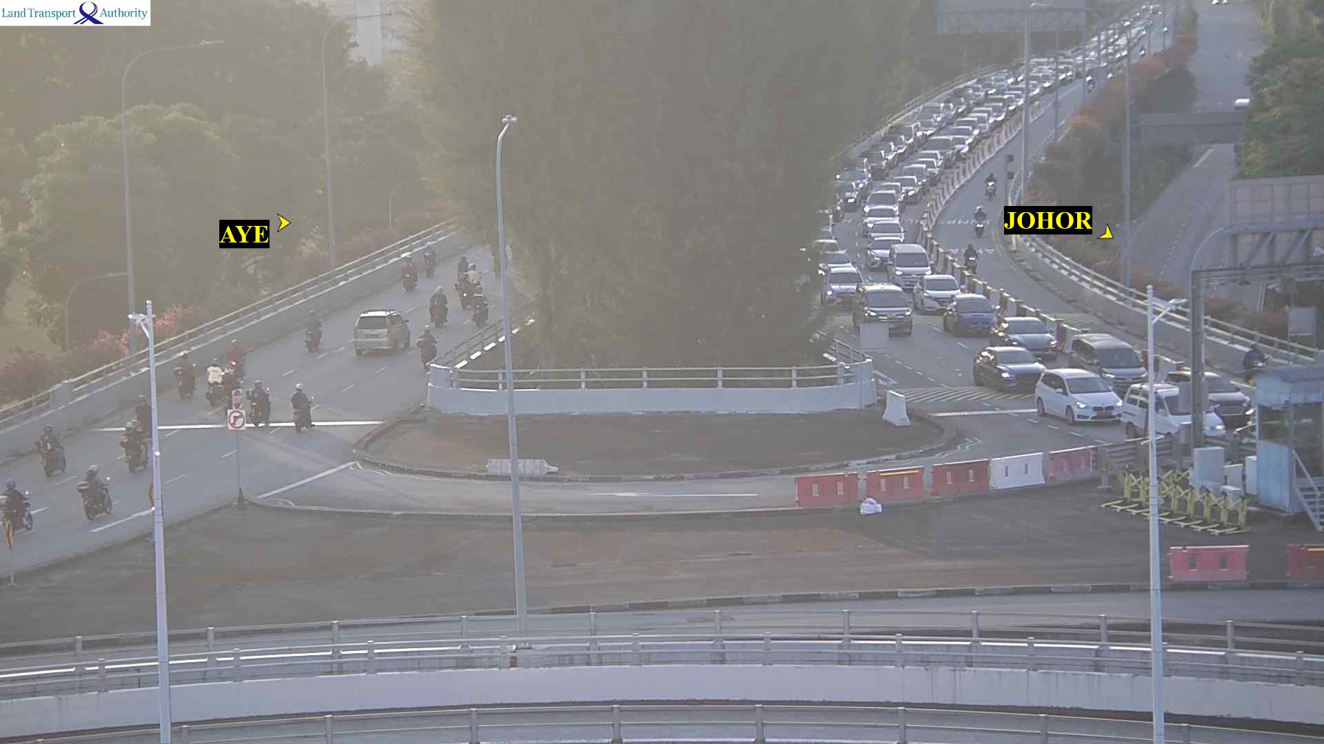 Live Traffic Image of Tuas Checkpoint