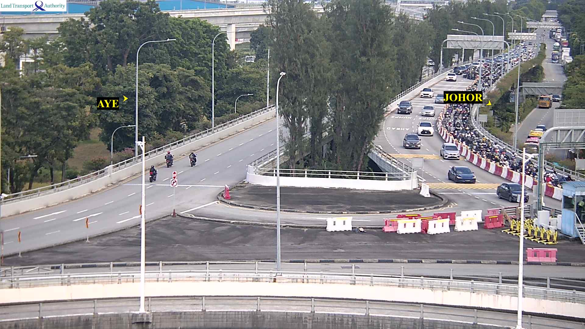 Live Traffic Image of Tuas Checkpoint