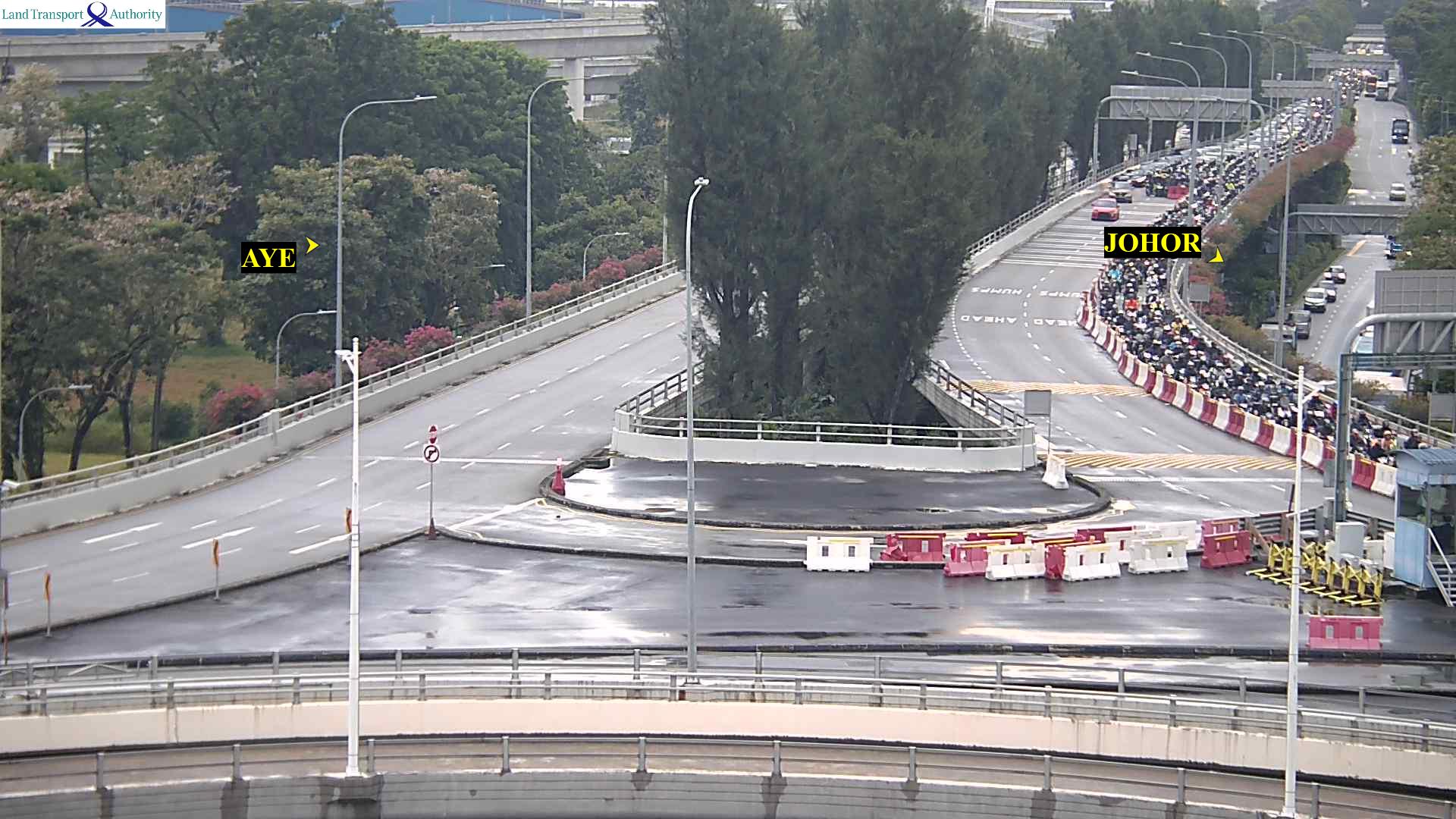 Live Traffic Image of Tuas Checkpoint
